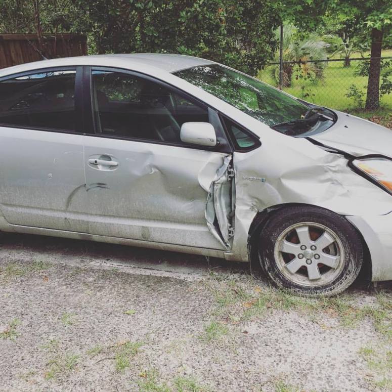 Prius Wrecked